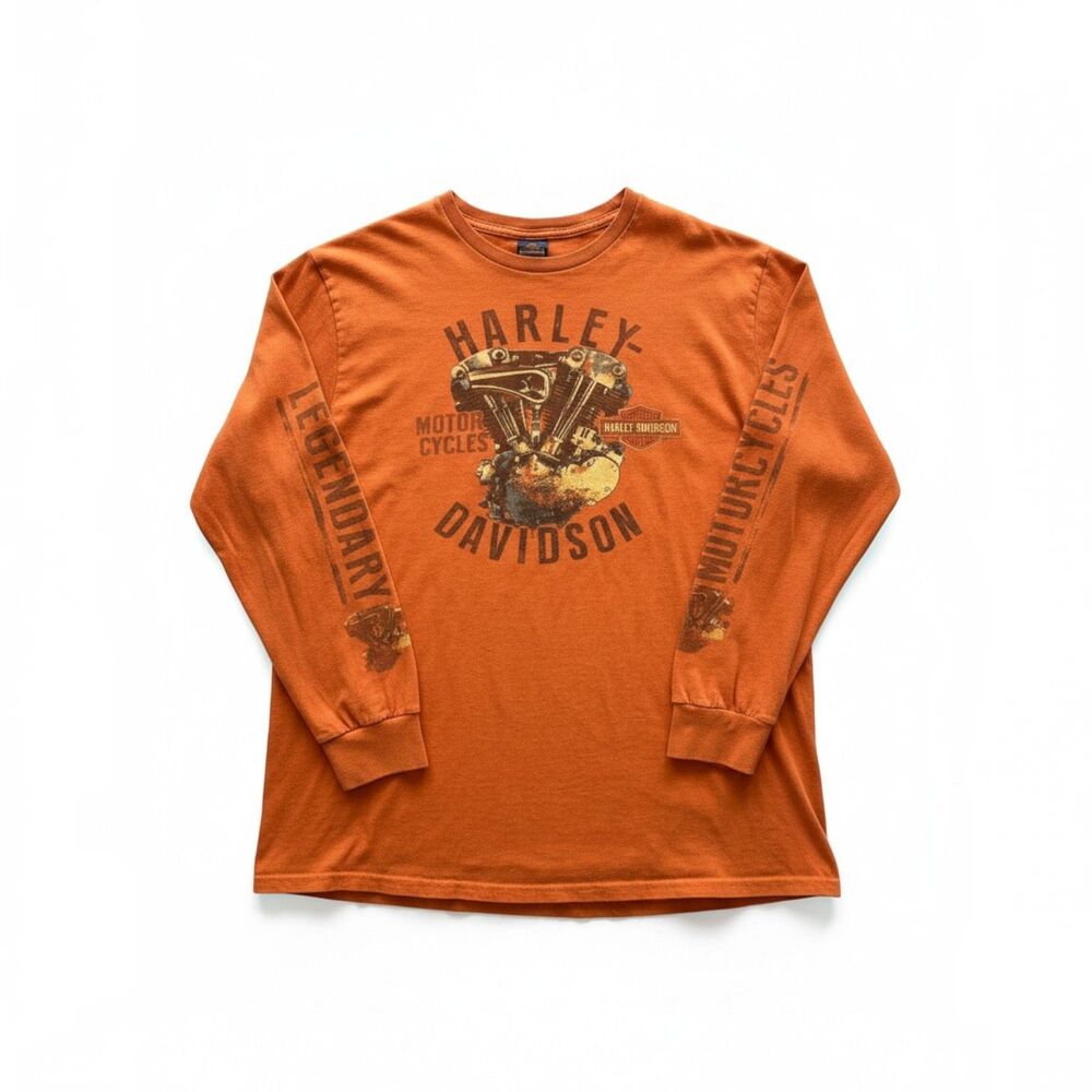 Harley Davidson Long Sleeve T Shirt Mt Cheaha Alabama 2XL